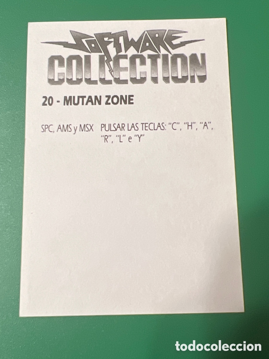 Coleccionismo cromos antiguos: C691.CROMO SOFTWARE COLLECTION 20 MUTAN ZONE - Foto 2