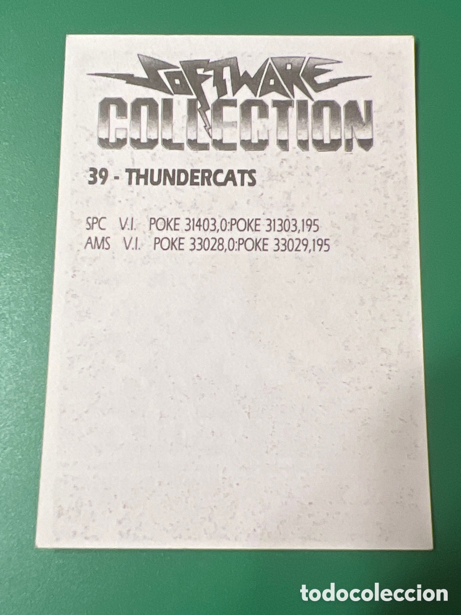 Coleccionismo cromos antiguos: C694. Software collection Thundercats. N 39 NUNCA PEGADO - Foto 2