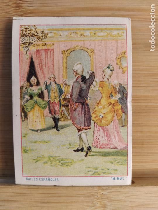Coleccionismo Cromos antiguos: BAILES ESPA&Ntilde;OLES-MINUE-SASTRERIA DE FERNANDEZ E HIJO-CROMO ANTIGUO-VER FOTOS-(105.367)