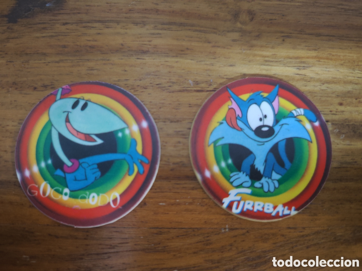 Coleccionismo cromos antiguos: 2 Mega Tazos Tiny Toon matutano - Foto 1