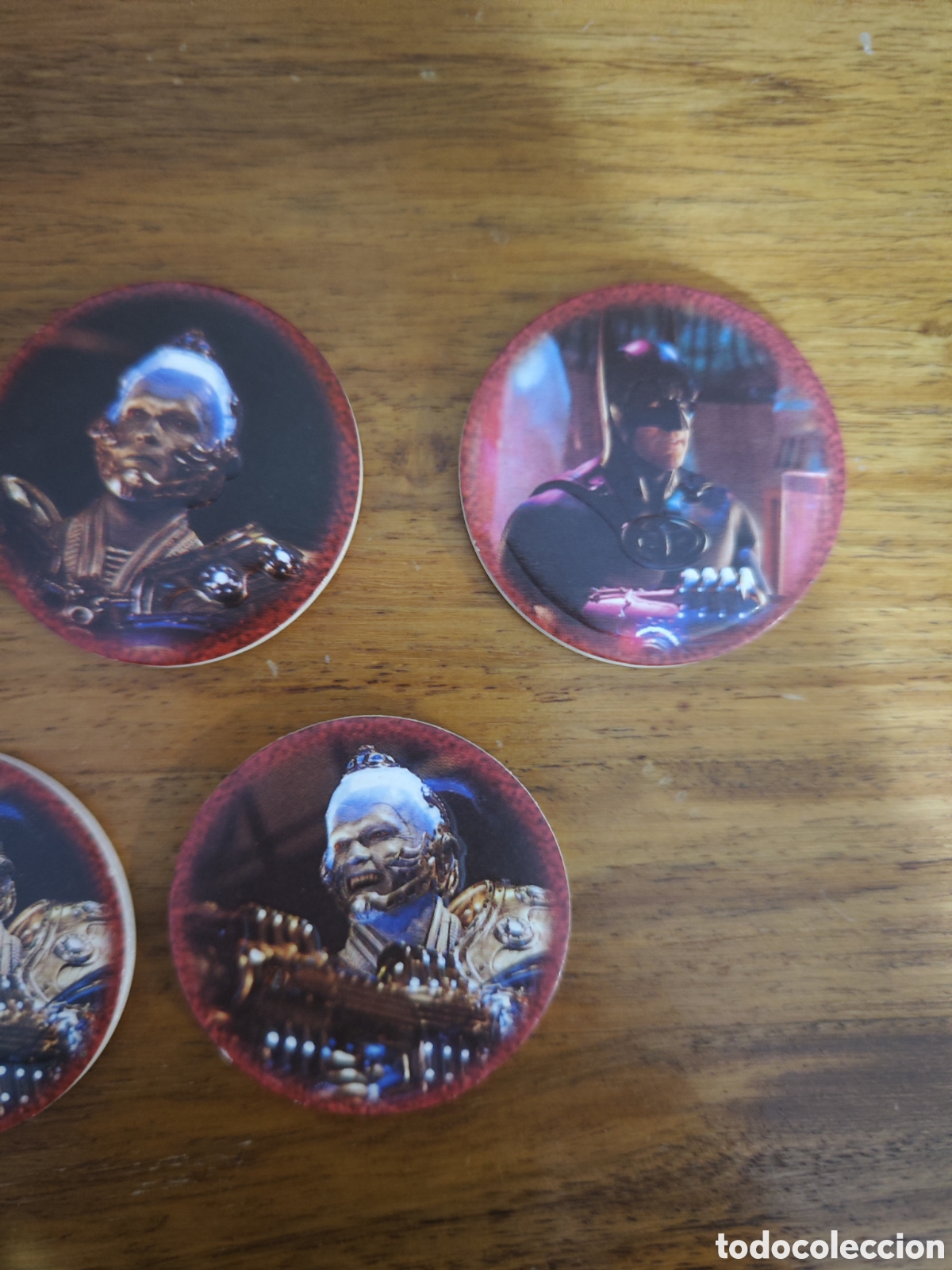 Coleccionismo cromos antiguos: 5 Tazos DC comics Batman - Foto 3