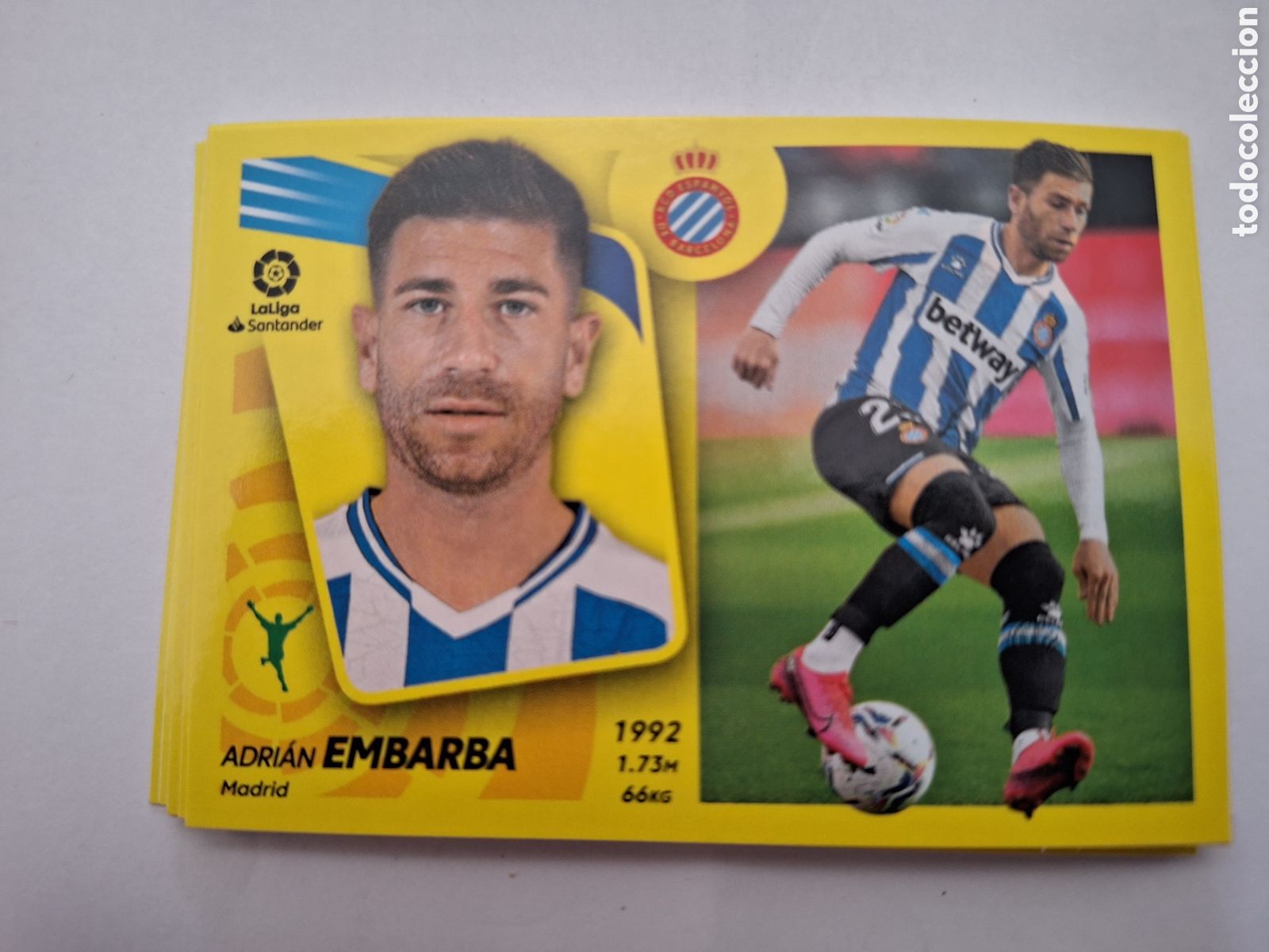 Coleccionismo cromos antiguos: Espanyol - 2021 - 22 - Embarba - Nunca pegado - Foto 1