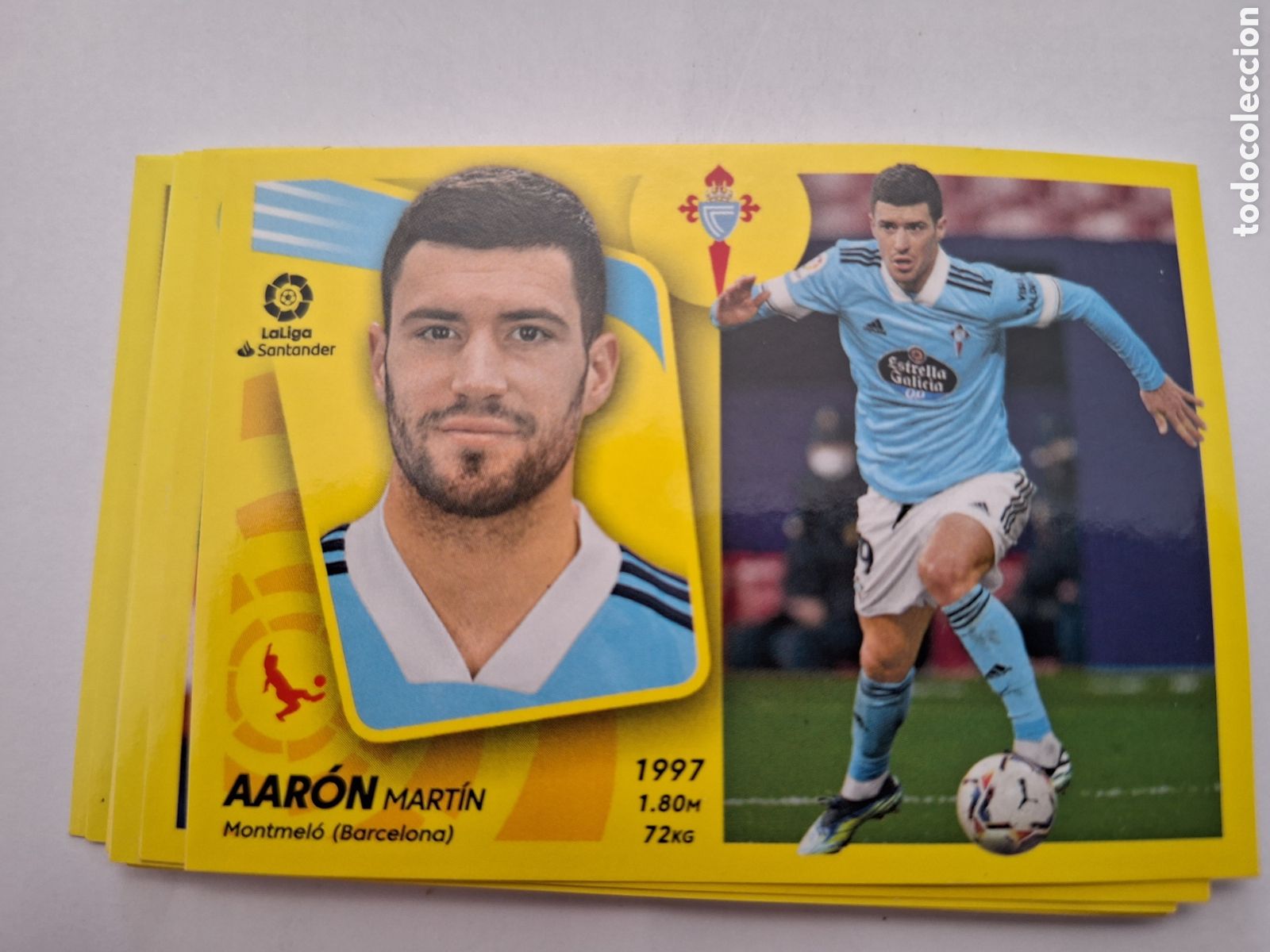 Coleccionismo cromos antiguos: Celta - 2021 - 22 - Aar&oacute;n - Nunca pegado - Foto 1