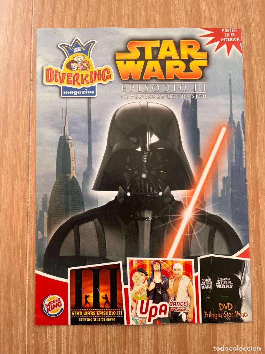 Coleccionismo cromos antiguos: CU1. DIVERKING MAGAZINE STAR WARS POSTER - Foto 1