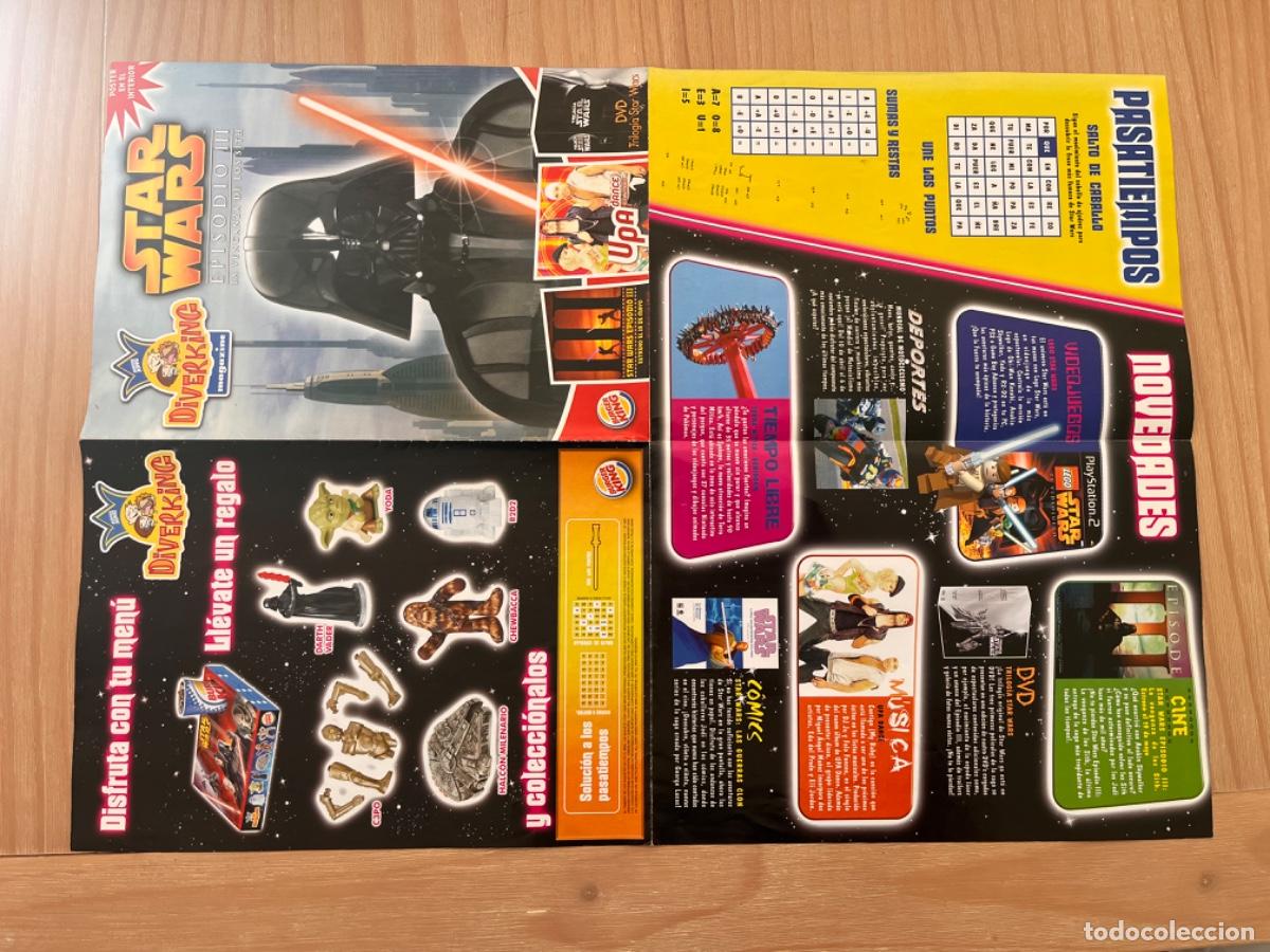 Coleccionismo cromos antiguos: CU1. DIVERKING MAGAZINE STAR WARS POSTER - Foto 2