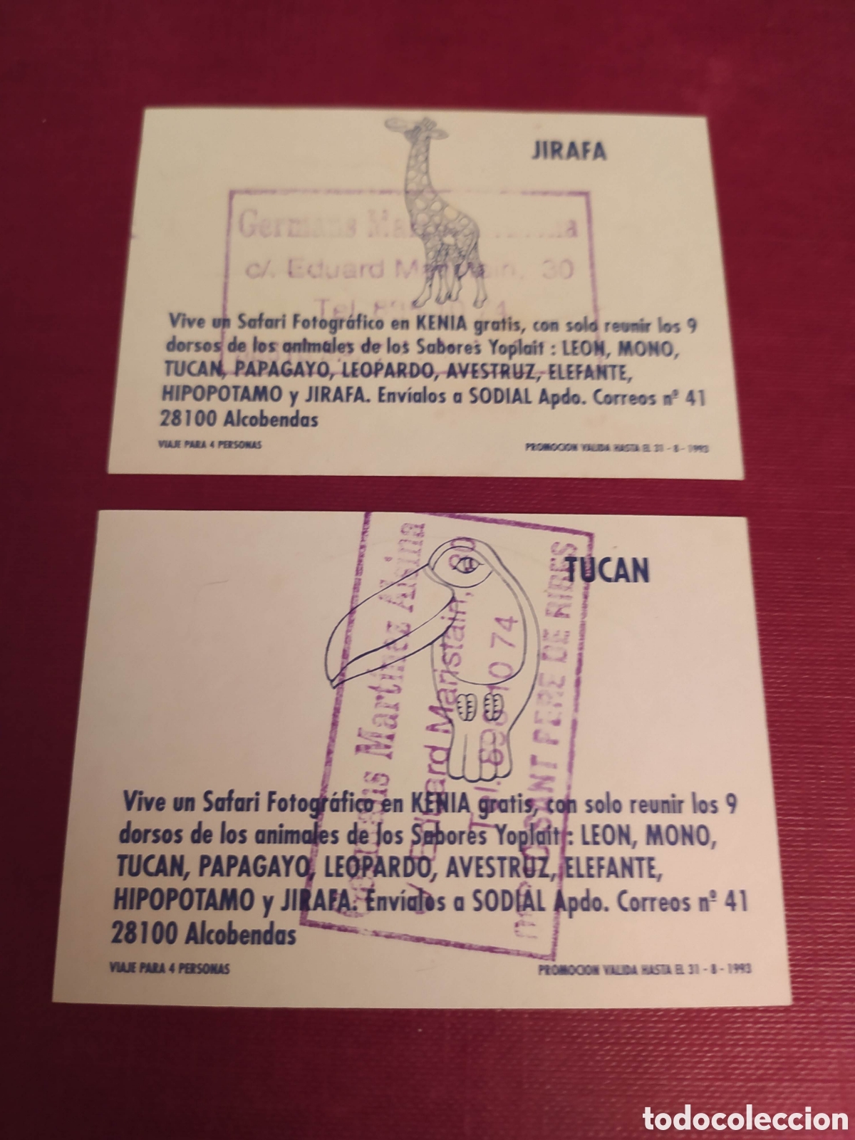 Coleccionismo cromos antiguos: Pegatinas Yoplait - Foto 5