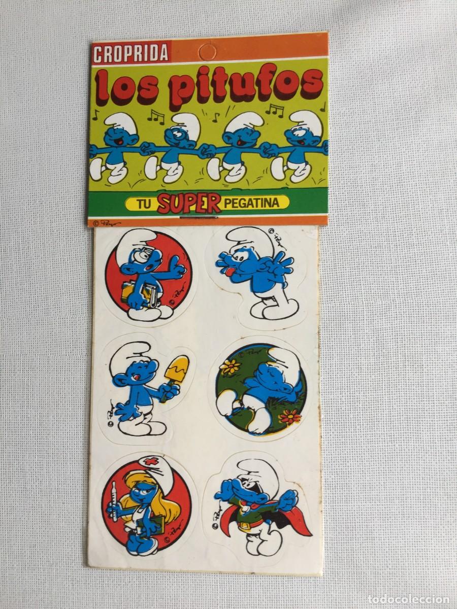 Coleccionismo Cromos antiguos: Pegatinas Coprida de Los Pitufos / Precintada Decada del 80 Tu super pegatina