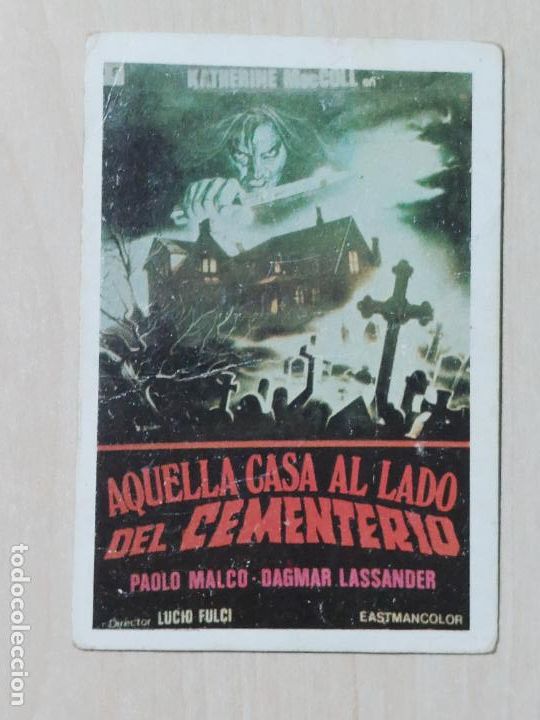 Coleccionismo cromos antiguos: CROMO N&ordm; 113 AQUELLA CASA AL LADO DEL CEMENTERIO - VIDEO GUAY - EDITORIAL DALSA - A&Ntilde;O 1985