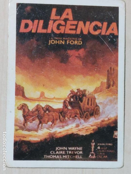 Sammeln alte Sammelbilder: CROMO N&ordm; 124 LA DILIGENCIA - VIDEO GUAY - EDITORIAL DALSA - A&Ntilde;O 1985