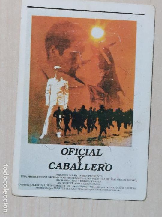 Colecionismo Cromos antigos: CROMO N&ordm; 130 OFICIAL Y CABALLERO - VIDEO GUAY - EDITORIAL DALSA - A&Ntilde;O 1985
