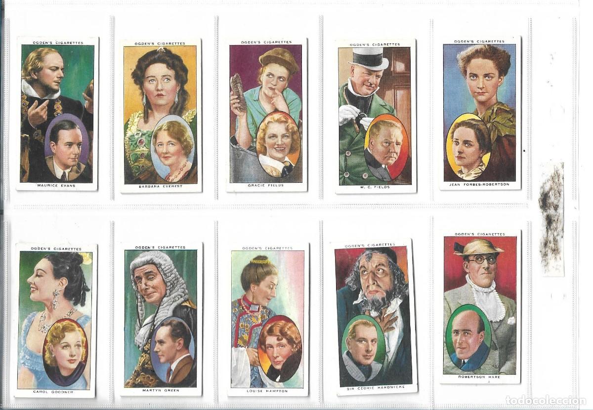 Coleccionismo cromos antiguos: ACTORS NATURAL AND CHARACTER STUDIES - COMPLETA - Foto 2
