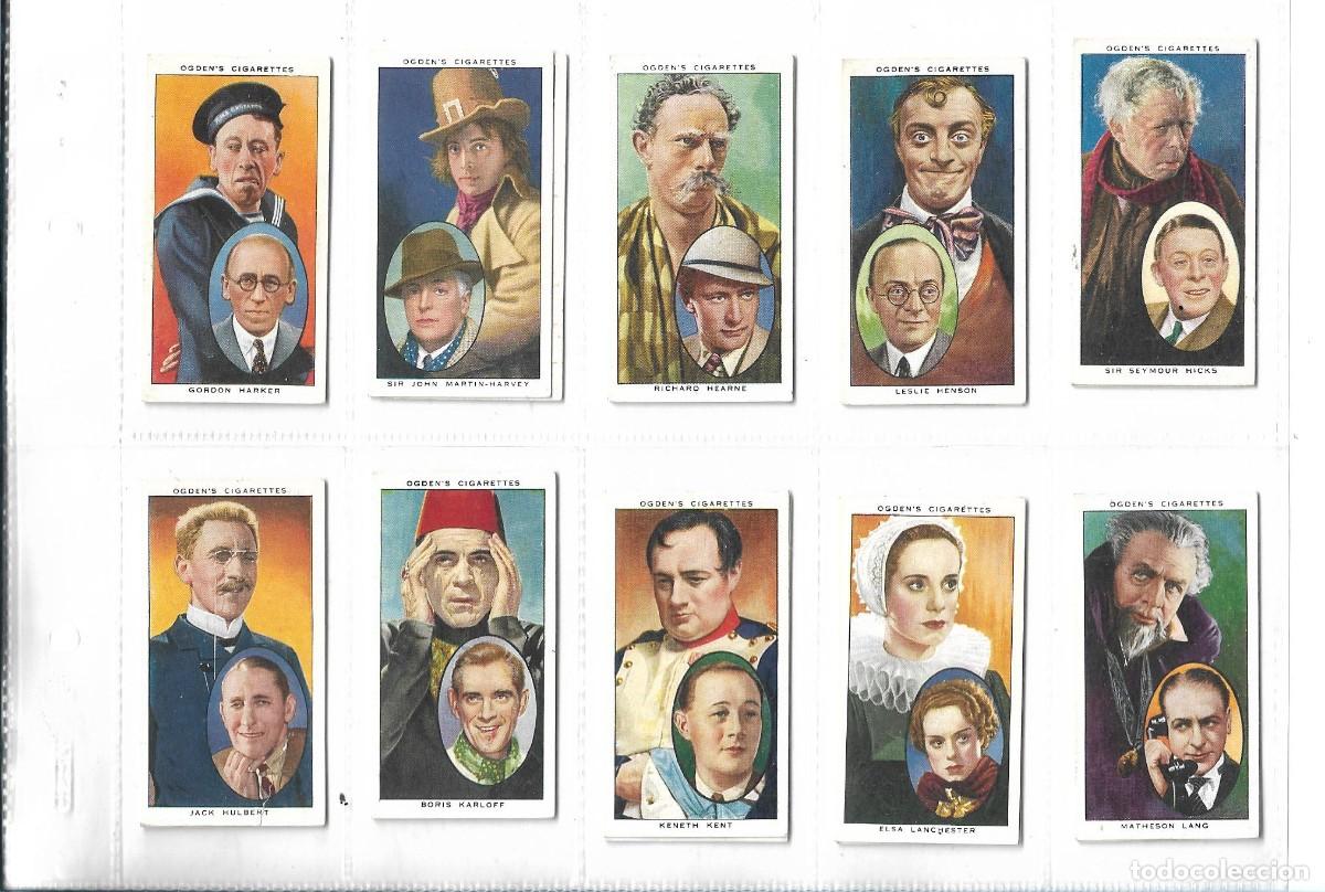 Coleccionismo cromos antiguos: ACTORS NATURAL AND CHARACTER STUDIES - COMPLETA - Foto 3