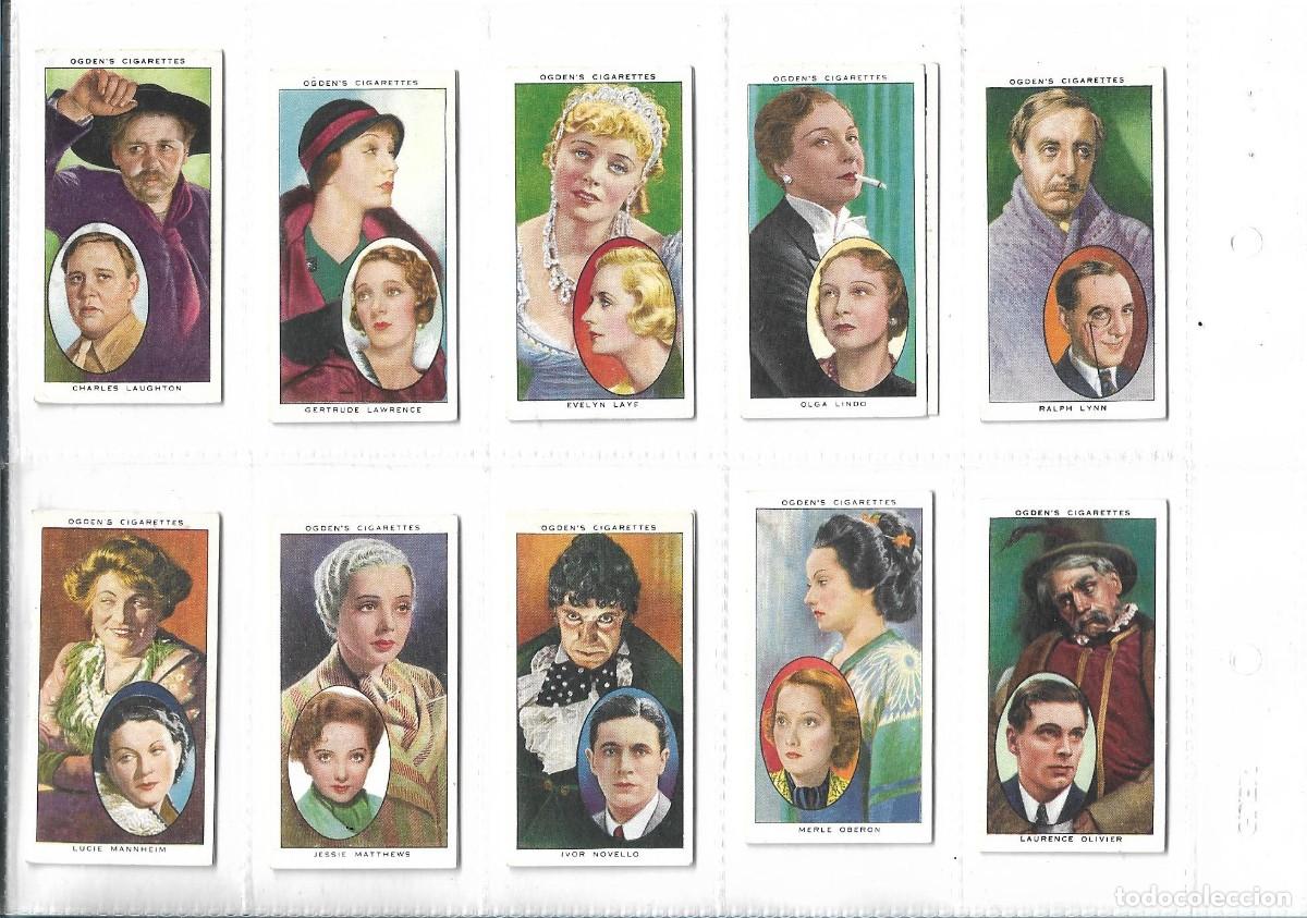 Coleccionismo cromos antiguos: ACTORS NATURAL AND CHARACTER STUDIES - COMPLETA - Foto 4