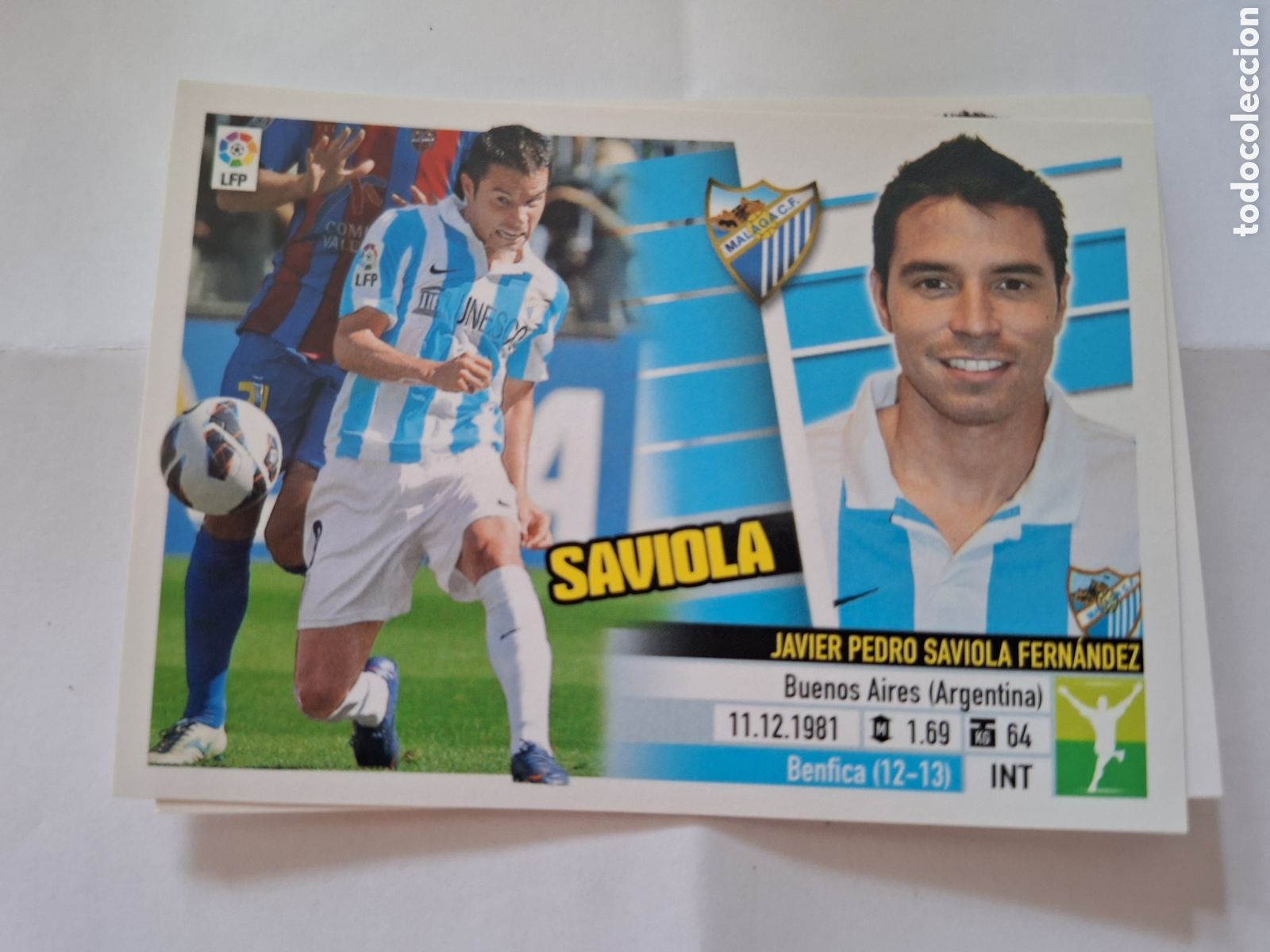Coleccionismo cromos antiguos: Malaga - 2013-2014 Saviola - Nunca pegado - Foto 1
