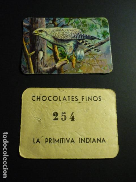 Sammeln alte Sammelbilder: GIJON ASTURIAS CHOCOLATES FINOS LA PRIMITIVA INDIANA ANTIGUO CROMO A&Ntilde;OS 30 40
