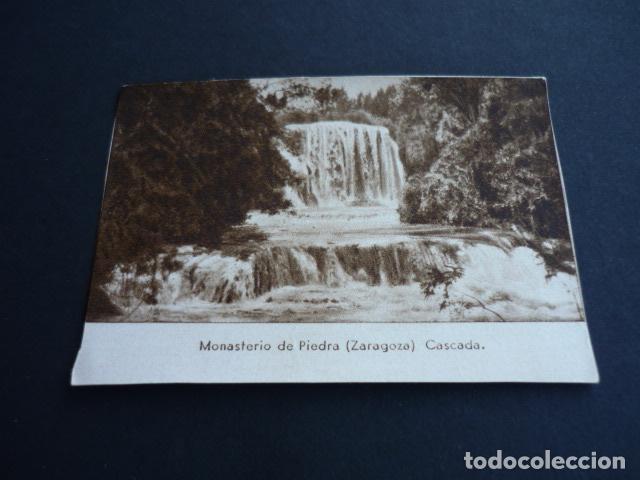Sammeln alte Sammelbilder: MONASTERIO DE PIEDRA ZARAGOZA ANTIGUO CROMO A&Ntilde;OS 30