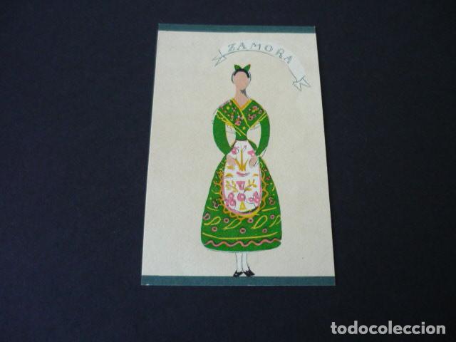 Coleccionismo cromos antiguos: ZAMORA MUJER TRAJE TIPICO ANTIGUO CROMO 6 X 9 CMTS