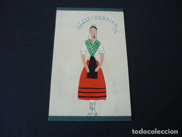 Coleccionismo cromos antiguos: PAIS VASCO MUJER TRAJE TIPICO ANTIGUO CROMO 6 X 9 CMTS