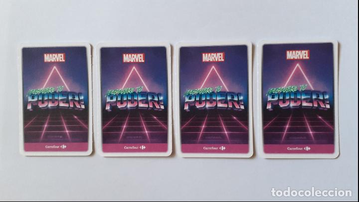 Coleccionismo cromos antiguos: LOTE 4 CROMOS. MARVEL. CARREFOUR. DESCUBRE TU PODER. THOR. - Foto 2