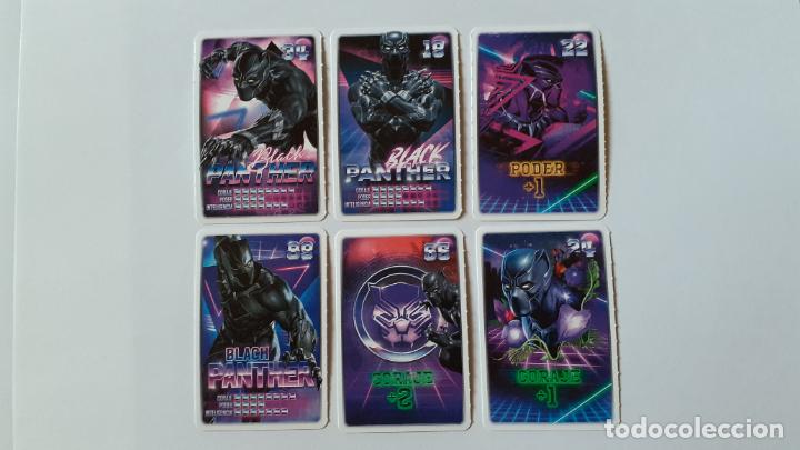 Coleccionismo cromos antiguos: LOTE 6 CROMOS. MARVEL. CARREFOUR. DESCUBRE TU PODER. BLACK PANTHER. - Foto 1