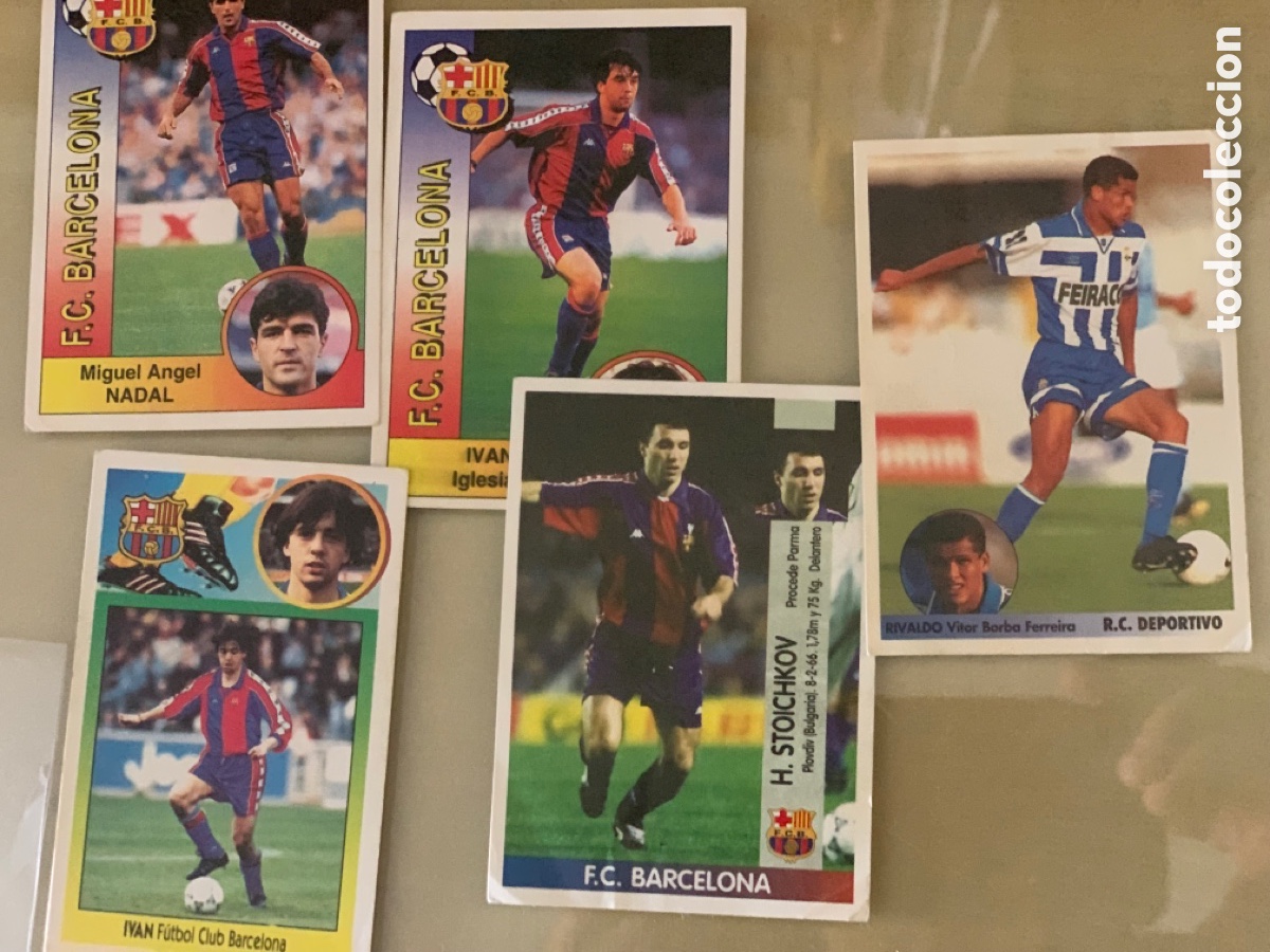 Coleccionismo cromos antiguos: Cromos Rivaldo, Stoichkov - Foto 1
