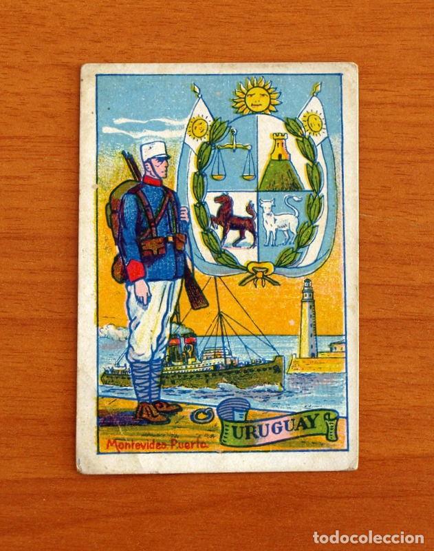 Coleccionismo cromos antiguos: Escudos, Uniformes y Edificios Nacionales - N&ordm; 2 Uruguay - Chocolates Torras - Foto 1