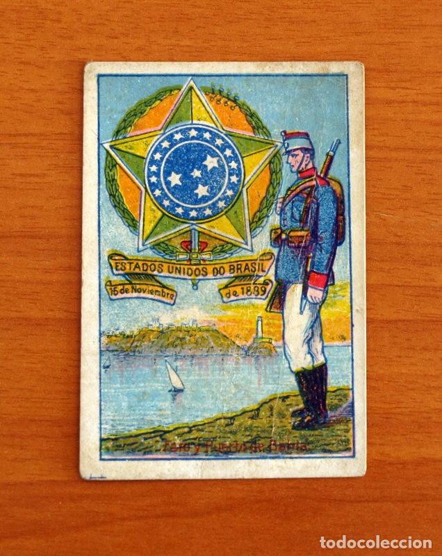 Coleccionismo cromos antiguos: Escudos, Uniformes y Edificios Nacionales - N&ordm; 9 Brasil - Chocolates Torras - Foto 1