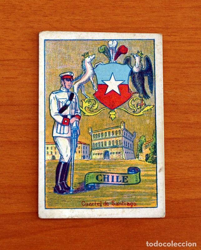 Coleccionismo cromos antiguos: Escudos, Uniformes y Edificios Nacionales - N&ordm; 14 Chile - Chocolates Torras - Foto 1