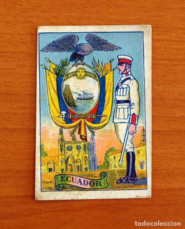 Coleccionismo cromos antiguos: Escudos, Uniformes y Edificios Nacionales - N&ordm; 17 Ecuador - Chocolates Torras - Foto 1