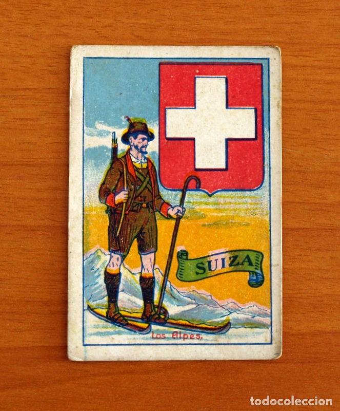 Coleccionismo cromos antiguos: Escudos, Uniformes y Edificios Nacionales - N&ordm; 42 Suiza - Chocolates Torras - Foto 1