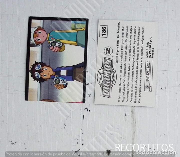 Coleccionismo cromos antiguos: DIGIMON 2 PANINI CROMO N 186 - Foto 1