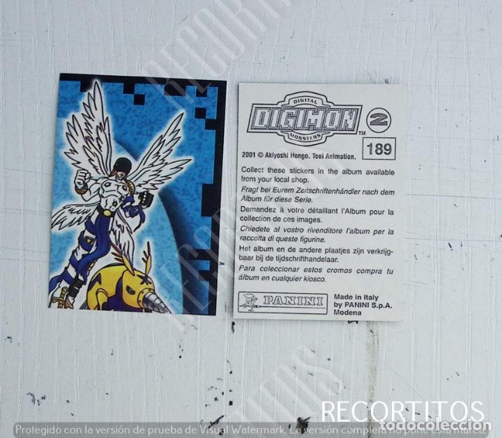 Coleccionismo cromos antiguos: DIGIMON 2 PANINI CROMO N 189 - Foto 1