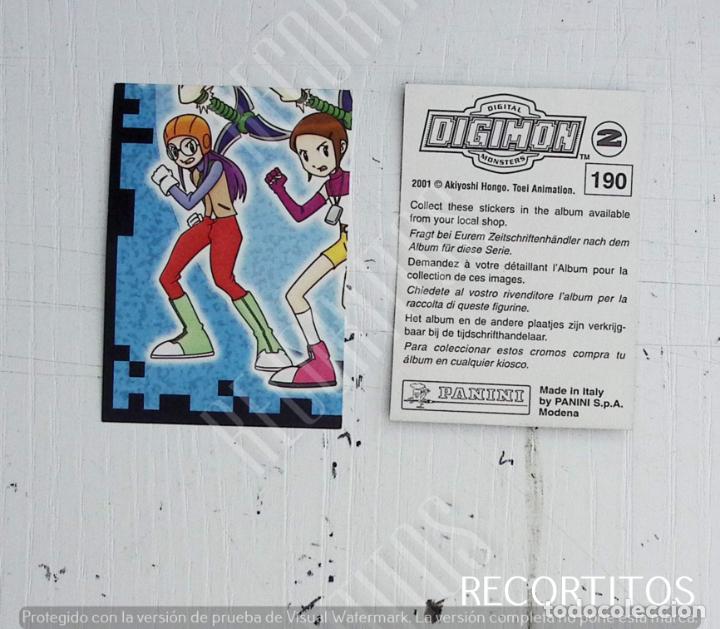 Coleccionismo cromos antiguos: DIGIMON 2 PANINI CROMO N 190 - Foto 1