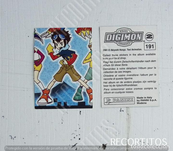 Coleccionismo cromos antiguos: DIGIMON 2 PANINI CROMO N 191 - Foto 1