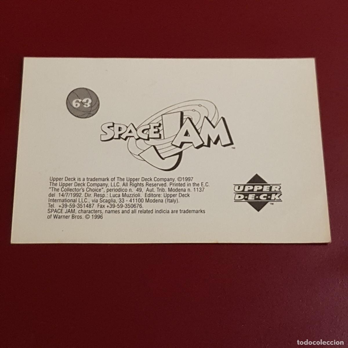 Coleccionismo cromos antiguos: UPPER DECK - SPACE JAM - 63 - NUNCA PEGADO - Foto 2