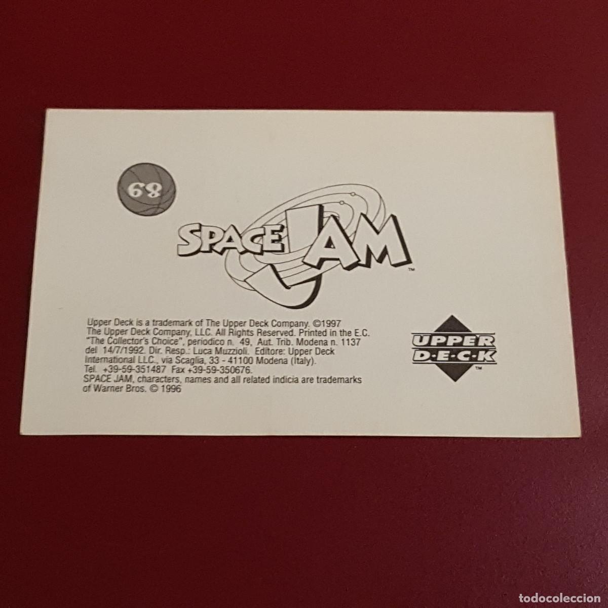 Coleccionismo cromos antiguos: UPPER DECK - SPACE JAM - 68 - NUNCA PEGADO - Foto 2