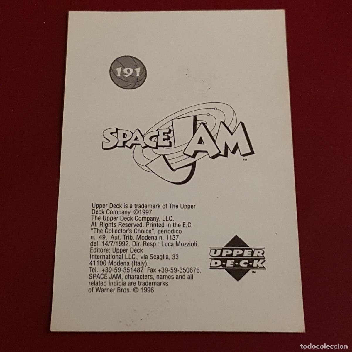 Coleccionismo cromos antiguos: UPPER DECK - SPACE JAM - 191 - NUNCA PEGADO - Foto 2