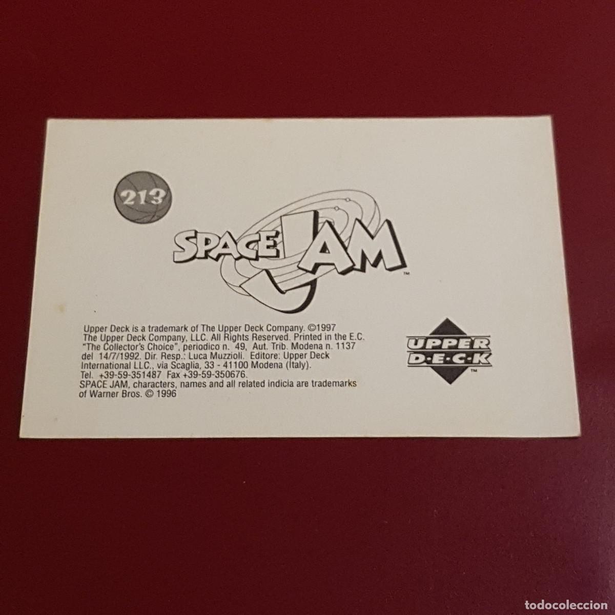 Coleccionismo cromos antiguos: UPPER DECK - SPACE JAM - 213 - NUNCA PEGADO - Foto 2