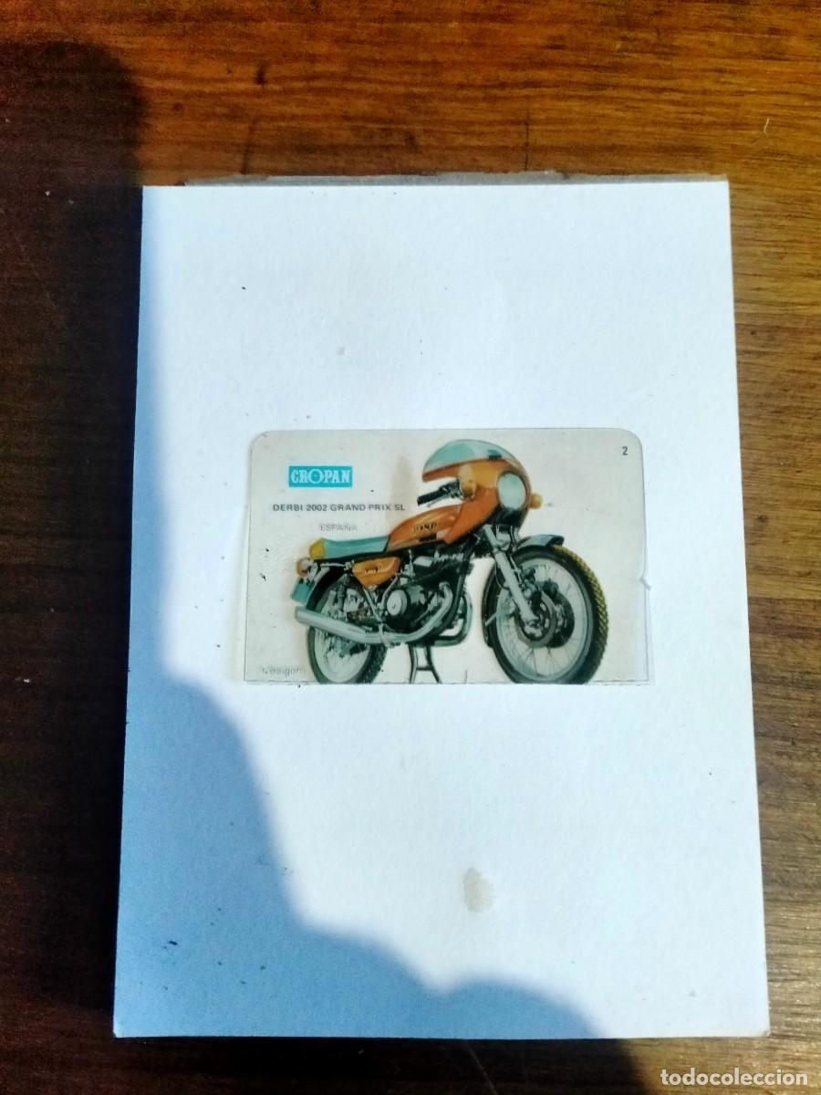 Coleccionismo cromos antiguos: CROMO DE PLASTICO CROPAN DE MOTO - Foto 1