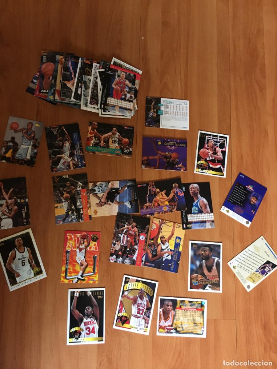 Coleccionismo cromos antiguos: 81 cartas nba UPPER DECK  TOPPS - Foto 2