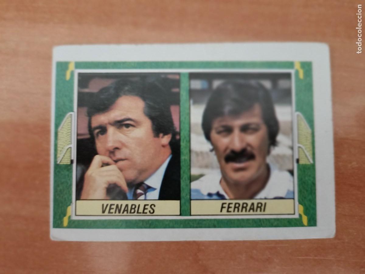 Coleccionismo cromos antiguos: liga 84 85, version dificil venables ferrari - Foto 1