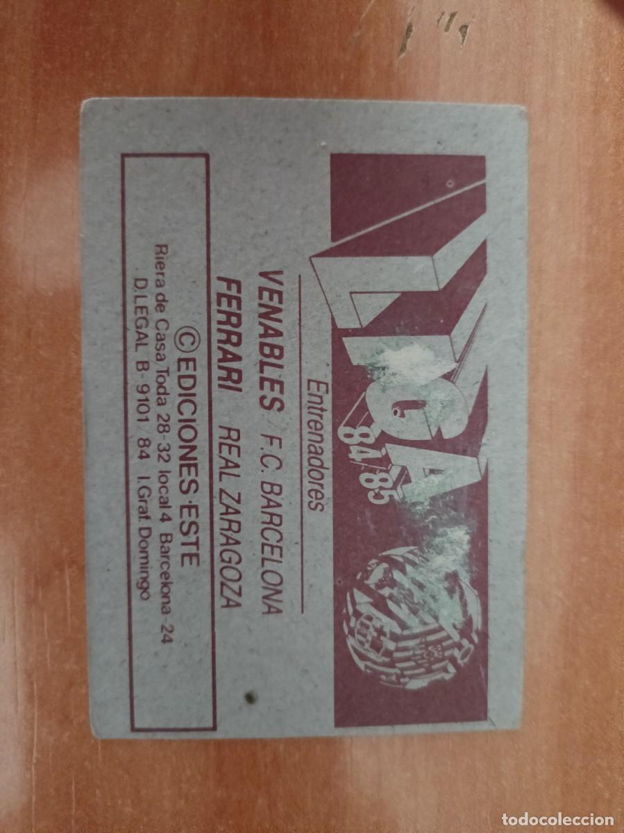 Coleccionismo cromos antiguos: liga 84 85, version dificil venables ferrari - Foto 2
