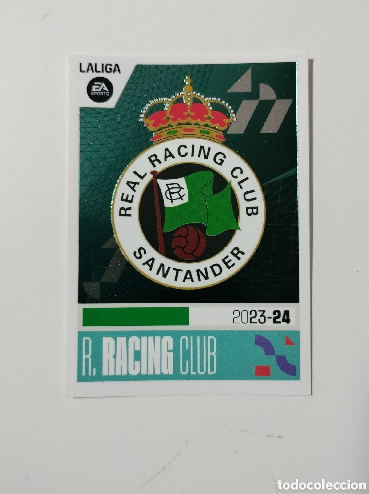 Coleccionismo cromos antiguos: ESCUDO REAL RACING CLUB DE SANTANDER. LIGA ESTE PANINI 2023 2024 23 24