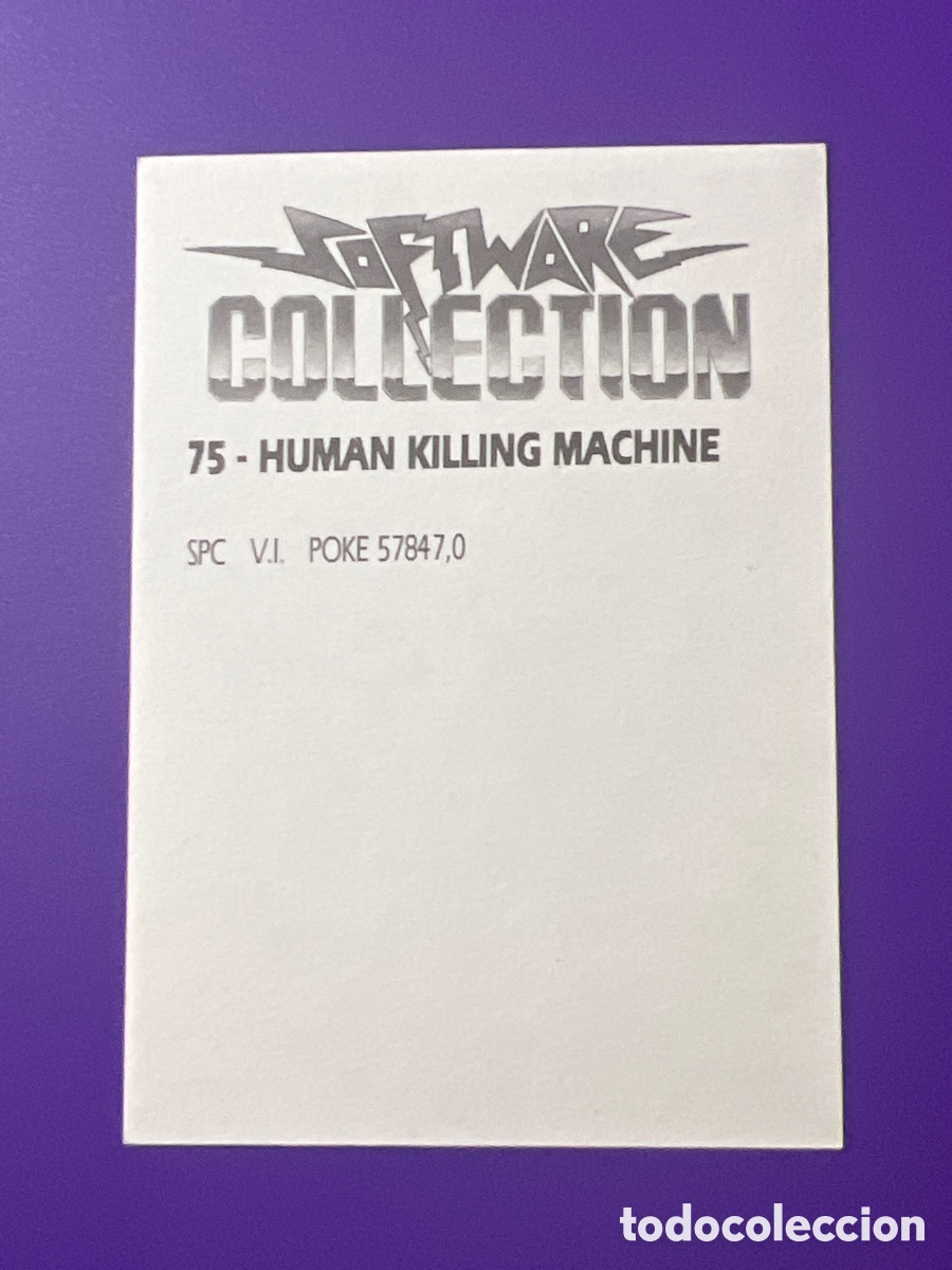 Coleccionismo cromos antiguos: C5419. Software Collection cromo numero 75 HKM Human Killing Machine - Foto 2