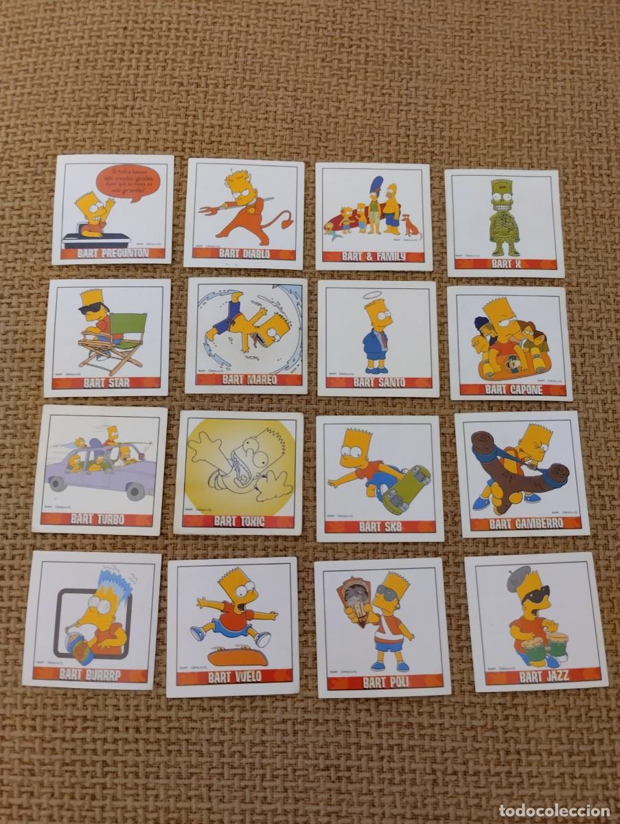 Coleccionismo cromos antiguos: Lote cromos pegatinas Los Simpson. Matutano - Foto 1