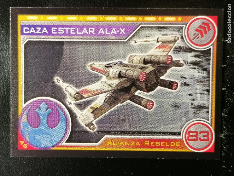 Coleccionismo cromos antiguos: 46 CAZA ESTELAR ALA - X STAR WARS EL CAMINO DE LOS JEDI. TOPPS 2017