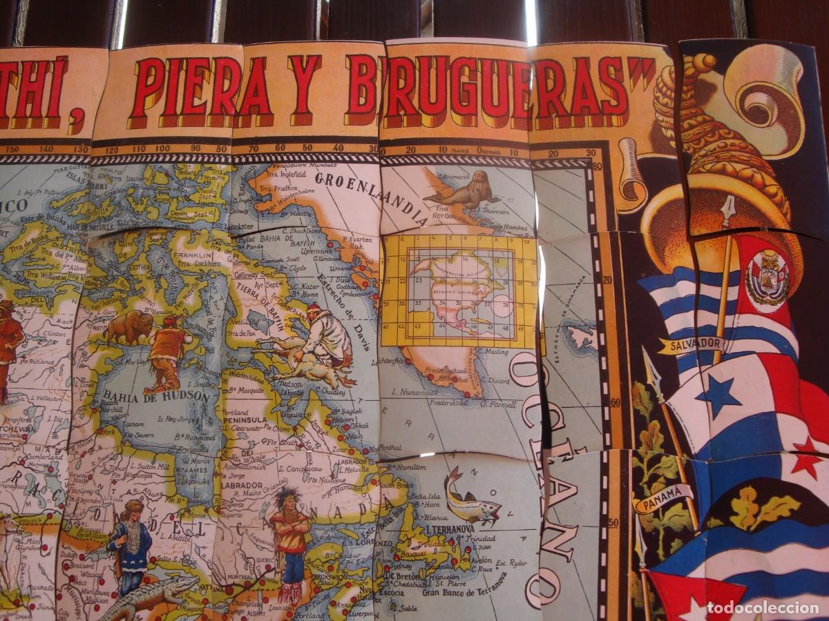 Coleccionismo cromos antiguos: CHOCOLATES ORTHI MAPA DE AMERICA - Foto 4