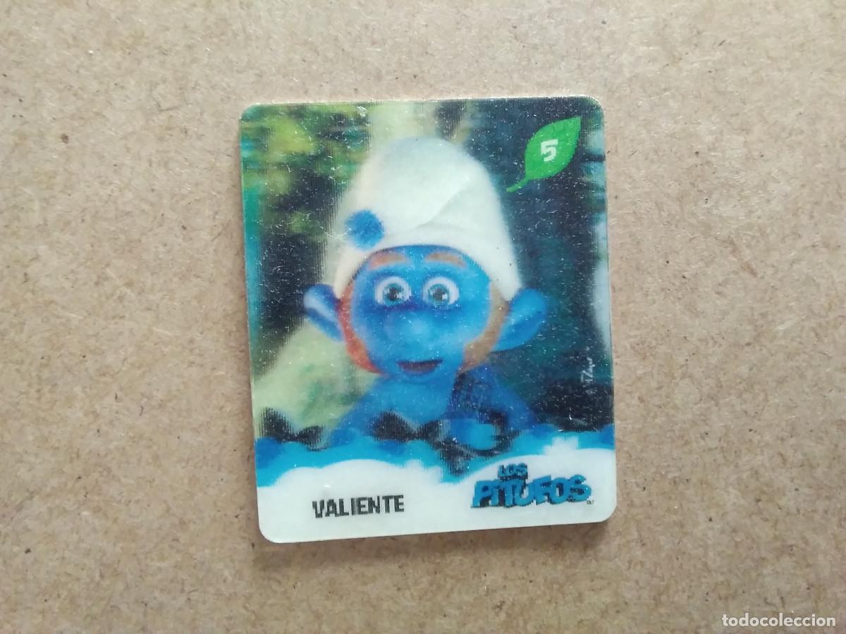 Coleccionismo Cromos antiguos: CROMO LOS PITUFOS VALIENTE