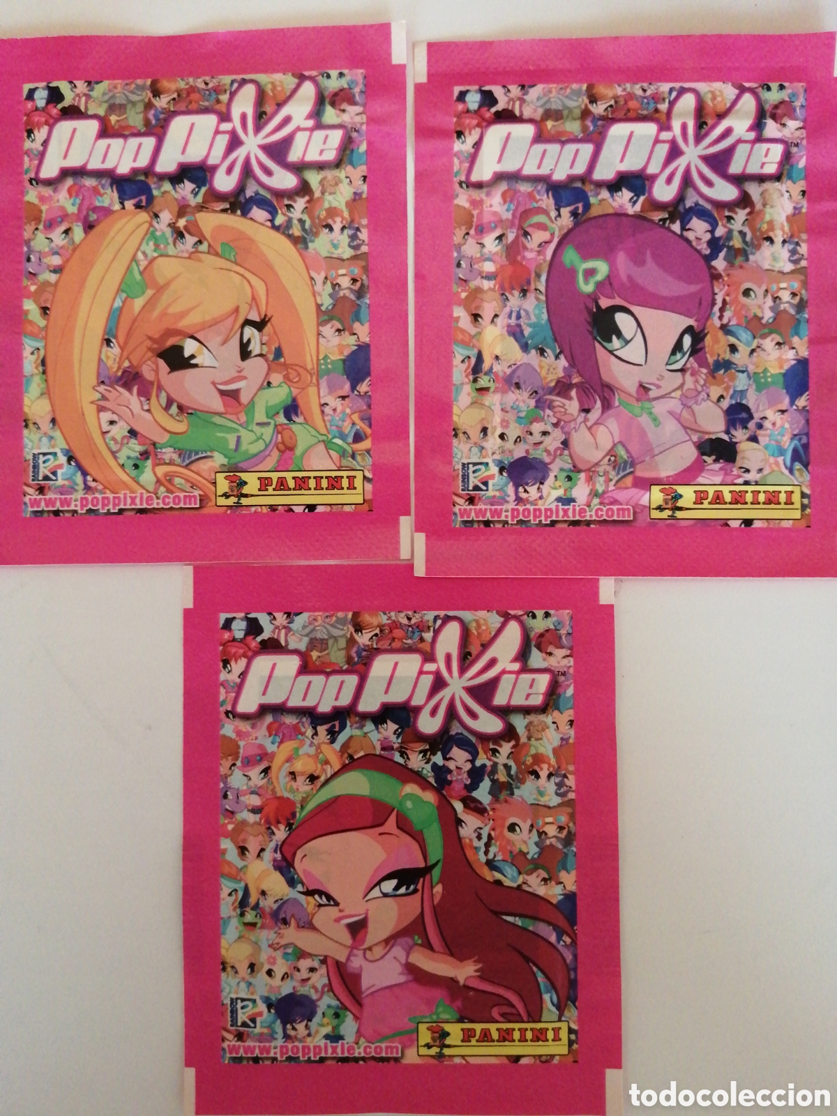 Coleccionismo cromos antiguos: 3 sobres diferentes de CROMOS de la colecci&oacute;n POP PIXIE, Ed Panini a&ntilde;o 2012 - Foto 1