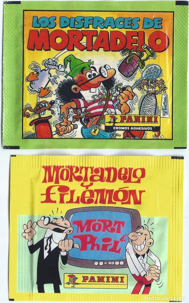 Coleccionismo Cromos antiguos: Sobres cerrados de Los disfraces de Mortadelo y Mortadelo y Filem&oacute;n - PANINI (1991 - 1994)